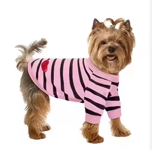 Striped Cotton Pet Vest for Small Medium Large Pets