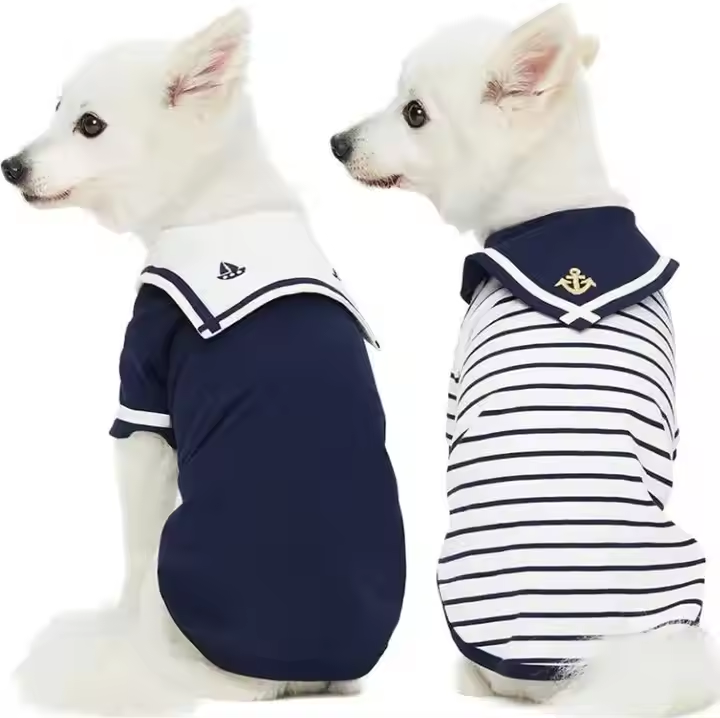 Custom 100% premium cotton dog shirts t-shirt pet clothes