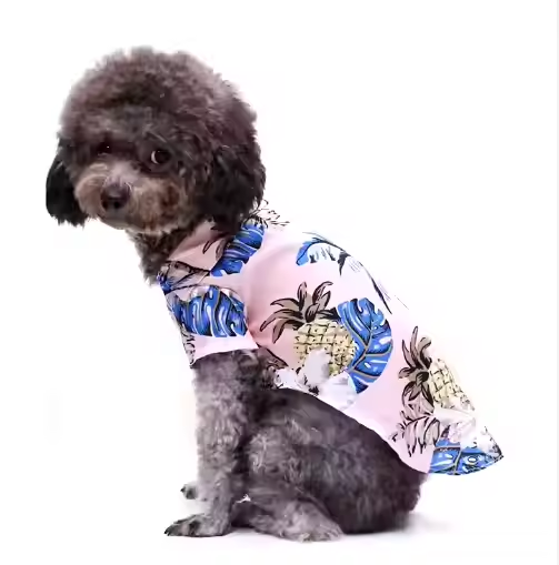 Hawaiian Style Floral Dog Shirt
