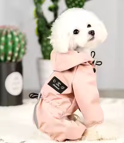 raincoats waterproof adjustable pet clothes