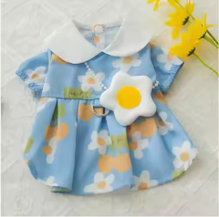 Cotton Blue Cute Dog Clothing