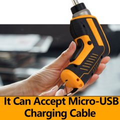 WORKSITE 4V Cordless Screwdriver 1/4" Chuck Mini Small Battery Rechargeable Power Magnetic Screwdrivers Tools