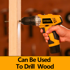 WORKSITE 12V Cordless Drill Kit 3/8" Keyless Portable Lightweight Handheld Wireless Battery Power Drills Set Tools