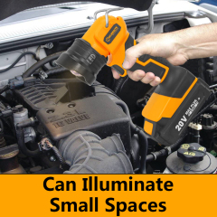 WORKSITE Cordless Flash Light 20V Max Battery Powered 120L Jobsite Handheld LED Emergency Torch Lamp Work Light Flashlight