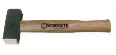 WORKSITE Hammer Hand Tools Safety Tool Wooden Hammer 1000G Handle Stoning Hammer