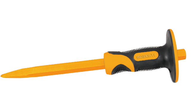 WORKSITE Chisels Wood Pointed Cold Chisel Hand Tools with TPR Handle Stone Chisels Punches