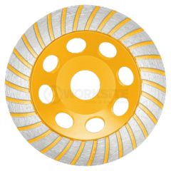 WORKSITE Power Tools Accessory Segmented Turbo Cup Grinding Wheel 4'' Diamond Stone Concrete Surface Grinding Cup Wheel