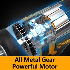 WORKSITE 20V Cordless Brushless Impact Wrench 1/2" Battery Power 250Nm Variable Speed High Torque Car Tire Wrenches