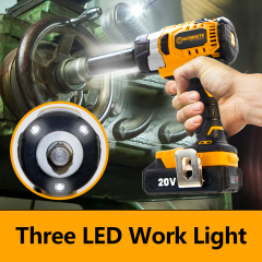 WORKSITE 20V Cordless Brushless Impact Wrench 1/2" Battery Power 250Nm Variable Speed High Torque Car Tire Wrenches