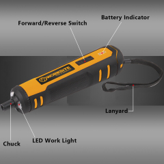 WORKSITE 4V Cordless Screwdriver Set 41Pcs Mini Small Battery Powered Rechargeable Electric Screwdrivers Kits