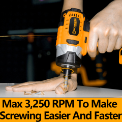 WORKSITE 20V Brushless Cordless Impact Driver 1/4" 3 Speed Battery Power Handheld Impact Screw Drivers Tools