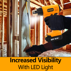 WORKSITE 20V Cordless Heat Gun 20V Max Battery 1000°F Soldering Welding Sealing Heat Shrink Hot Air Heat Guns Tools for Crafting