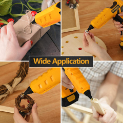 WORKSITE Cordless Glue Gun Sticks Set 20V Max Battery Wireless Rechargeable 60W Power Small Hot Melt Glue Gun DIY Crafts Tools