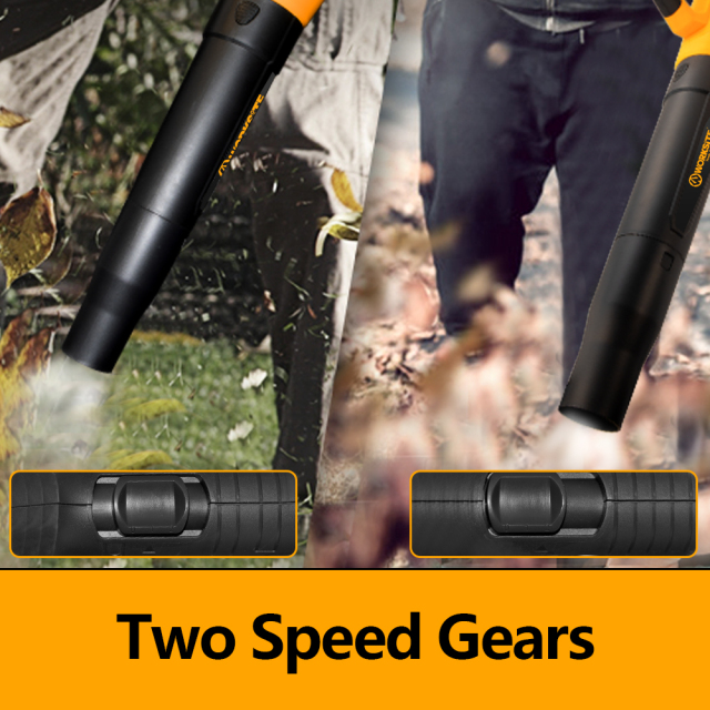 WORKSITE 20V Cordless Blower Vacuum 20000RPM High Speed Fan Dust Snow Garden Air Cleaner Handheld Leaf Blower