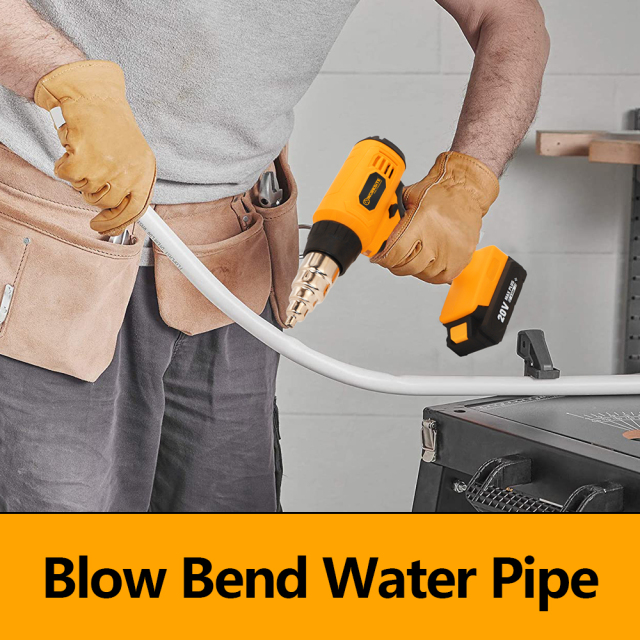 WORKSITE 20V Cordless Heat Gun 20V Max Battery 1000°F Soldering Welding Sealing Heat Shrink Hot Air Heat Guns Tools for Crafting