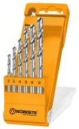WORKSITE 6PCS HSS TWIST DRILL BITS SET