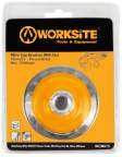 WORKSITE WIRE CUP BRUSHES WITH NUT
