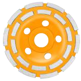 WORKSITE DOUBLE ROW CUP GRINDING WHEEL