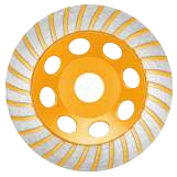 WORKSITE SEGMENTED TURBO CUP GRINDING WHEEL