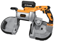 WORKSITE 4-Pole Motor Cordless Band Saw 20V Max Battery Powered Compact Portable Lithium-ion Deep Cut Saws for Cutting Metal