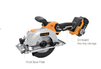 WORKSITE Brushless Cordless Mini Circular Saw 20V Max 4-1/2" Compact Portable Handheld Battery Power Saws for Wood Cuts