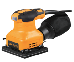Palm sander with dust bag on sale