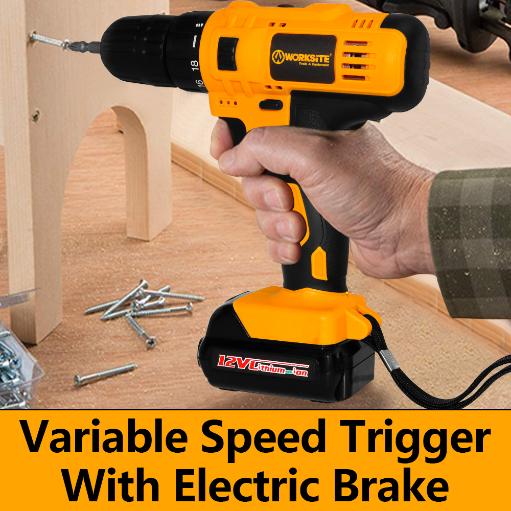 WORKSITE 12V CORDLESS DRILL
