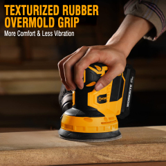 WORKSITE 20V Cordless Random Orbital Mini Sander 5inch Wood Brush Floor Drywall Sanding Machine