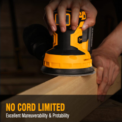 WORKSITE 20V Cordless Random Orbital Mini Sander 5inch Wood Brush Floor Drywall Sanding Machine
