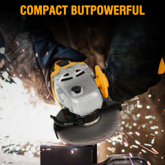 WORKSITE Cordless Angle Grinder 4-1/2inch(115mm )Variable 20V Max Battery Power Portable Handheld Cutting Grinding Grinders Tools