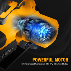 WORKSITE 20V Max Cordless Circular Saw 6 1/2" Lithium-ion Battery High Power Portable Lightweight Mini Saws for Metal Steel Wood Cutting