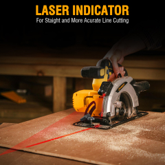 WORKSITE 20V Max Cordless Circular Saw 6 1/2" Lithium-ion Battery High Power Portable Lightweight Mini Saws for Metal Steel Wood Cutting