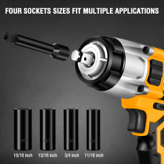 WORKSITE Cordless Impact Wrench 1/2inch 500Nm High Torque 20V Battery Power Cer Tire Electric Wrenches with Socket Set
