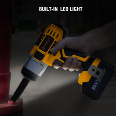 WORKSITE Cordless Impact Wrench 1/2inch 500Nm High Torque 20V Battery Power Cer Tire Electric Wrenches with Socket Set