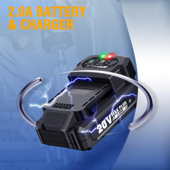 WORKSITE 20V Cordless Impact Wrench 1/2" 330Nm Heavy Duty Portable Battery Rechargeable Handheld Power Lug Nuts Wrenches