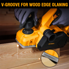 WORKSITE Cordless Planer 20V Max Battery Powered 14000RPM Hand Wood Planers Electric for Woodworking Smoothing Planing