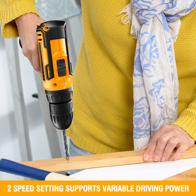 WORKSITE 8V Cordless Drill 3/8" Compact Keyless Portable Lightweight Wireless Electric Battery Power Drills Driver