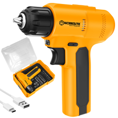 WORKSITE 8V Cordless Drill 3/8" Compact Driver Mini Electric Screwdriver Battery Power Drills USB-C Charger