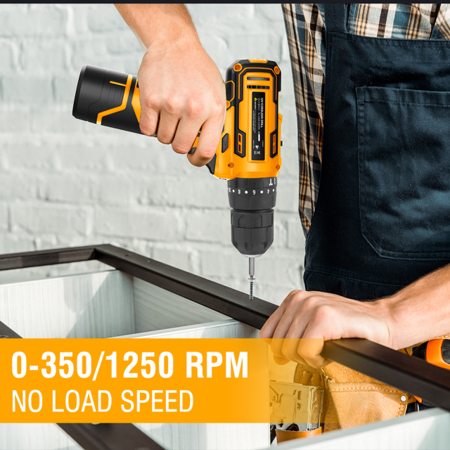 WORKSITE 8V Cordless Drill 3/8" Compact Keyless Portable Lightweight Wireless Electric Battery Power Drills Driver