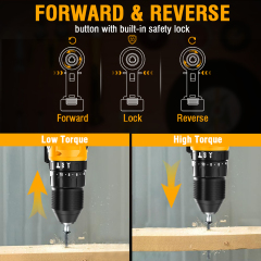 WORKSITE 3/8" Brushless Cordless Drill 20V Battery Wireless Handheld Compact Lightweight Power Hammer Drills
