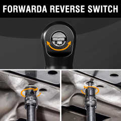 WORKSITE 12V Cordless Ratchet Wrench 1/4" 50Nm Mini Battery Power Adjustable Electric Small Ratchet Wrenches Flex Head