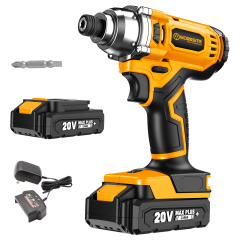 WORKSITE Cordless Impact Driver 1/4" Compact Power Handheld Drivers Quick Release Collect with Battery and Charger