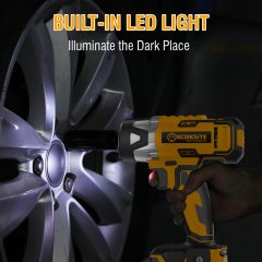 WORKSITE Cordless Impact Wrench 1/2 inch (13mm) 20V Battery Power 210Nm Variable Speed Electric Impact Wrenches