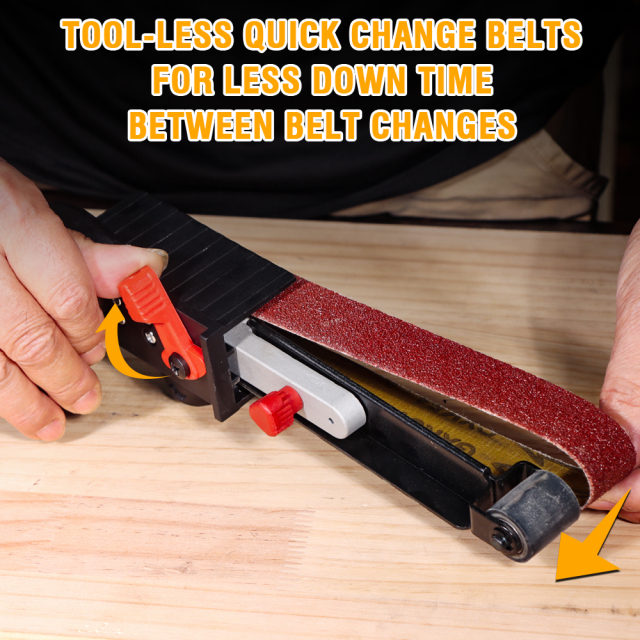 WORKSITE Brushless Cordless Belt Sander 20V Max Battery Powered 1.2in. x 21in. Handheld Power Detail Sanding Machine