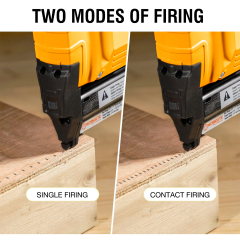 WORKSITE 2-In-1 Brad Nailer Stapler 18 Gauge Battery Powered Portable Nail Gun Compatible with 3/4"~2" Nails and 3/4"~1-9/16" Staples