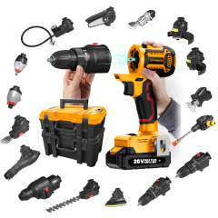 WORKSITE 20V Brushless Interchangeable Power Tool Variable Speed up to 24000 RPM Battery Powered Angle grinder