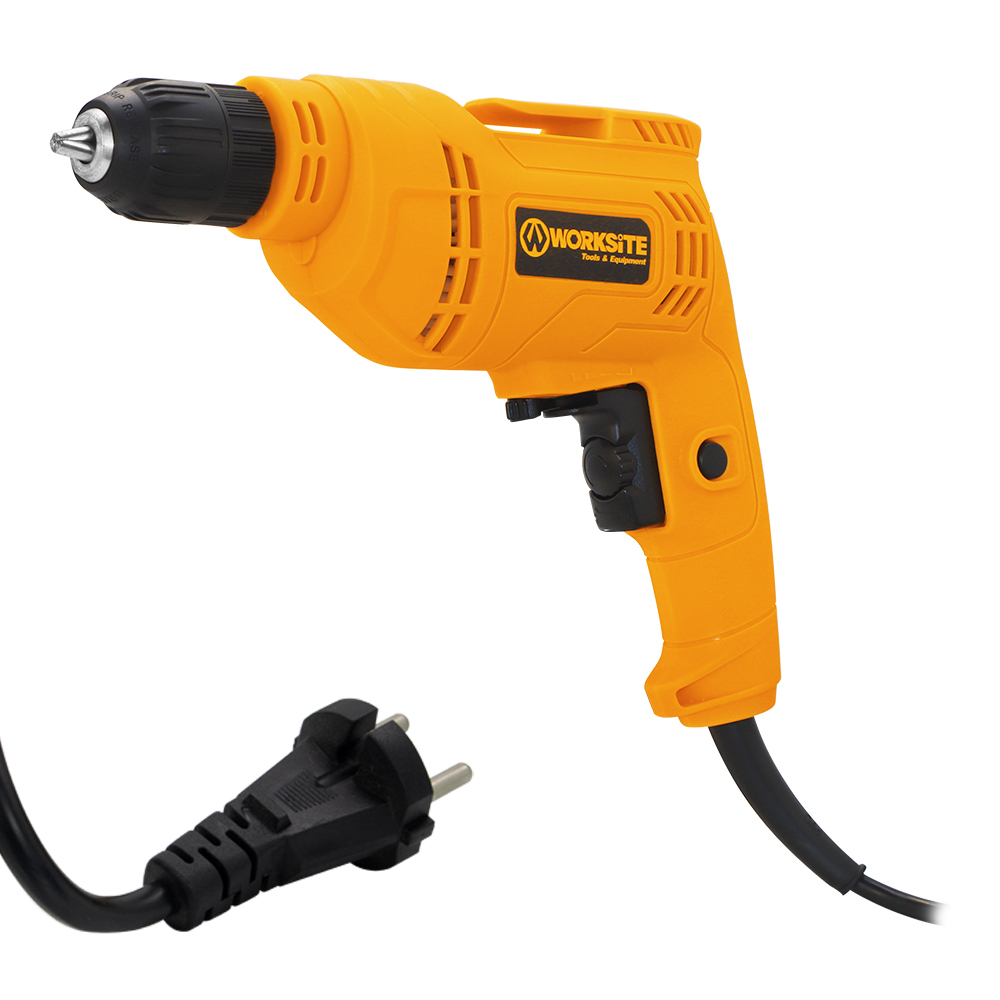 WORKSITE High Quality Electric Drill Hand Drilling Machine Power Tools Heavy Duty Corded 3/8-Inch Keyless Chuck Drill 10mm