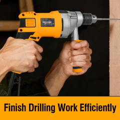 WORKSITE Professional Corded Hammer Drill 1/2" Heavy-Duty 1100W Variable Speed 3000RPM Electric Power Drills