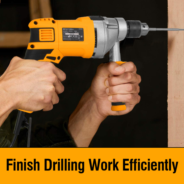 WORKSITE Professional Corded Hammer Drill 1/2" Heavy-Duty 1100W Variable Speed 3000RPM Electric Power Drills