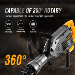 WORKSITE Demolition Hammer 1900W Electric Jack Hammer Power Drill Concrete Breaker Power Demolition Drills